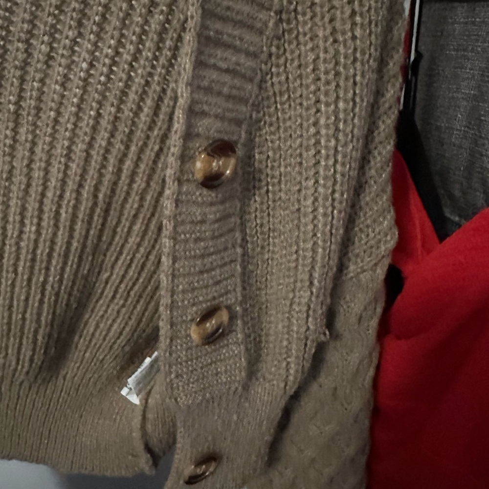 Cropped Tan Sweater - Picture 3 of 6